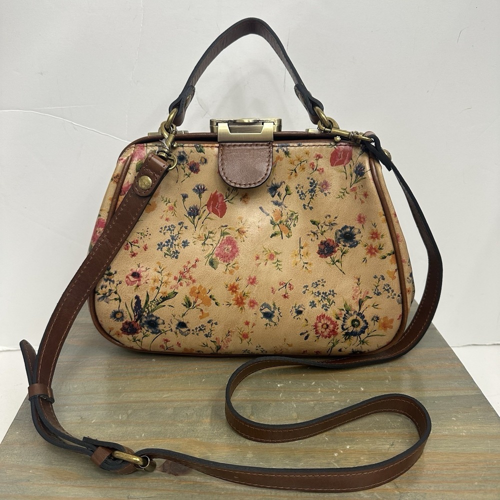 New Patricia‎ Nash Prairie Rose Gracchi Crossbody Satchel Bag Leather NWT - Picture 5 of 16